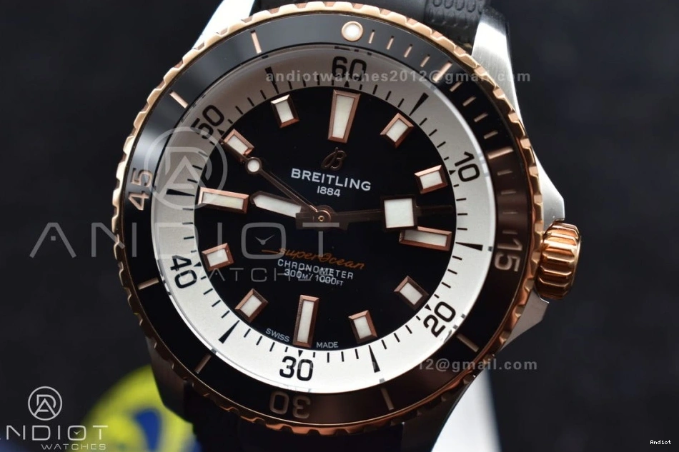 Edition Black SS RG Black 42 Strap BLSF Rubber A2824 Dial Automatic Best 1:1 SuperOcean on 0408